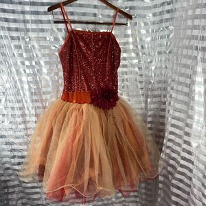 Costume Call Bronze/Cream Sequin Tulle Dancewear